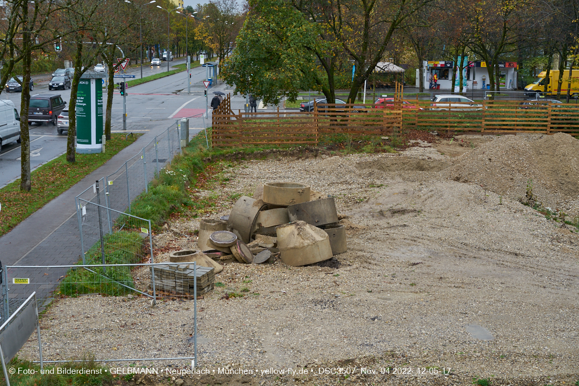04.11.2022 - Baustelle an der Quiddestraße Haus für Kinder in Neuperlach